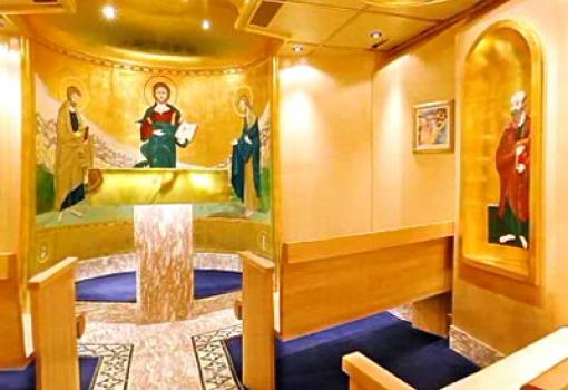 La Capilla del buque es un lugar de recogimiento